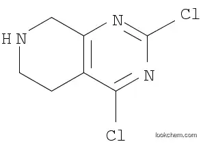 Molecular Structure of 1000578-08-4 (2,4-dichloro-5,6,7,8-tetrahydropyrido[3,4-d]pyrimidine HCl salt)